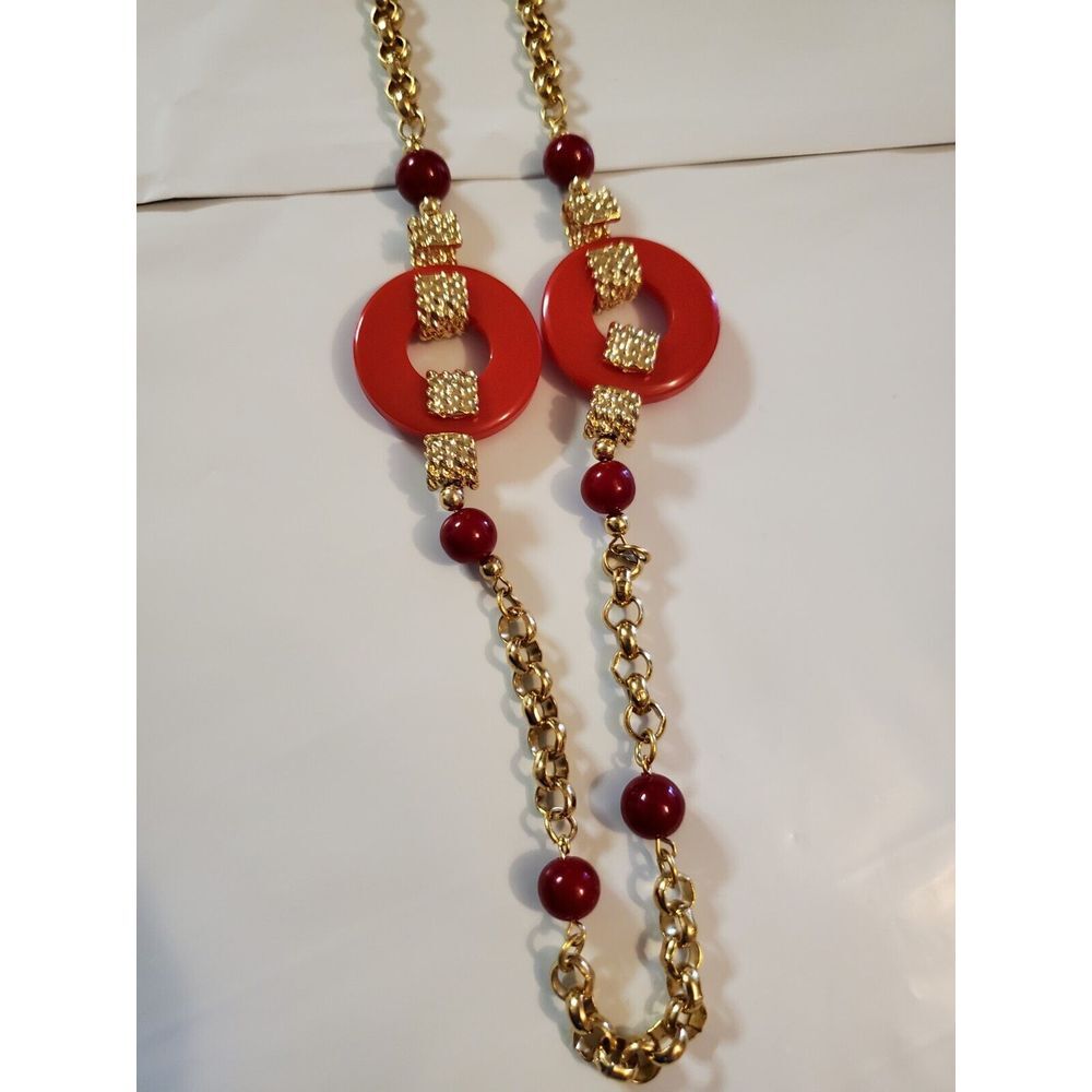 Vintage (70's) Goldtone Necklace - Picture 4 of 4